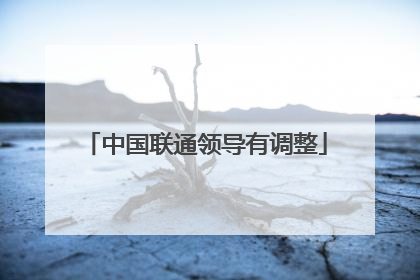 中国联通领导有调整
